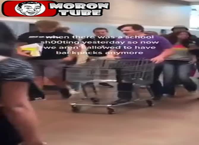 Video :This is the chaos that results from these schools banning bags!